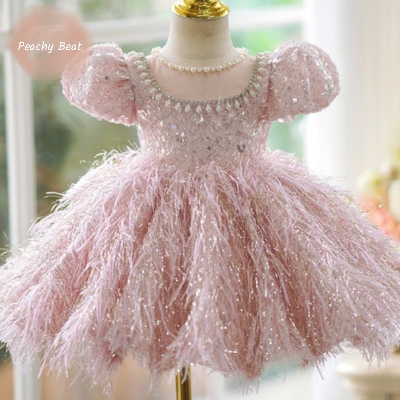 Baby Clothing Dresser - Moda bebê menina princesa lantejoulas vestido