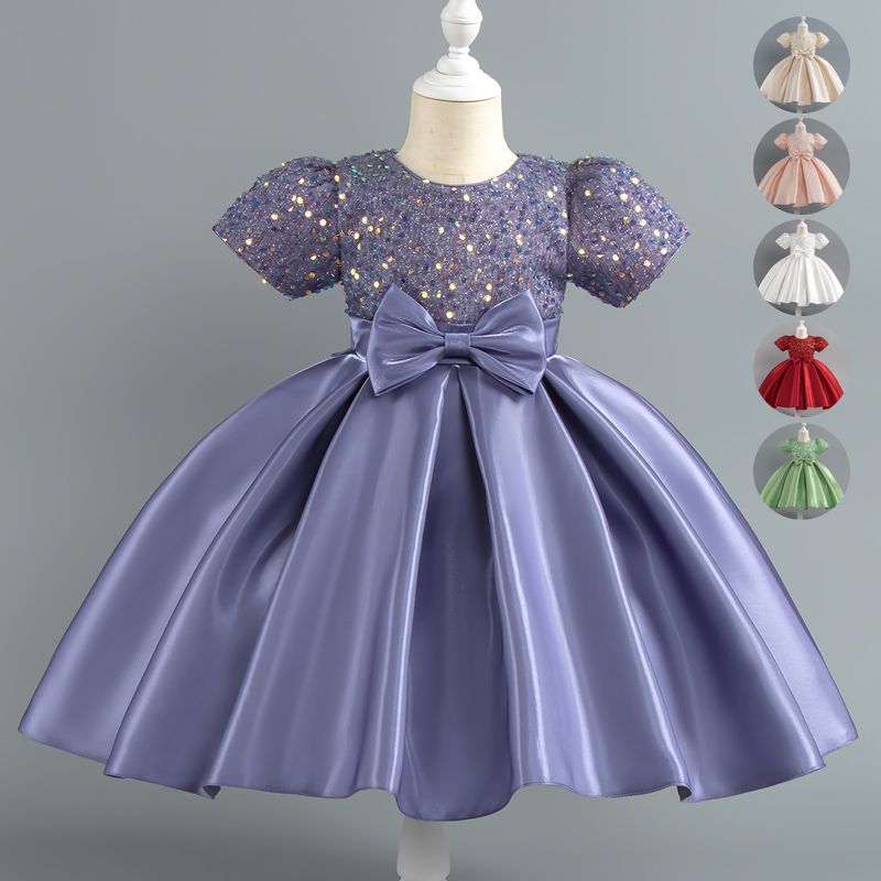 Baby Clothing Dresser - Bebê meninas vestido de natal lantejoulas