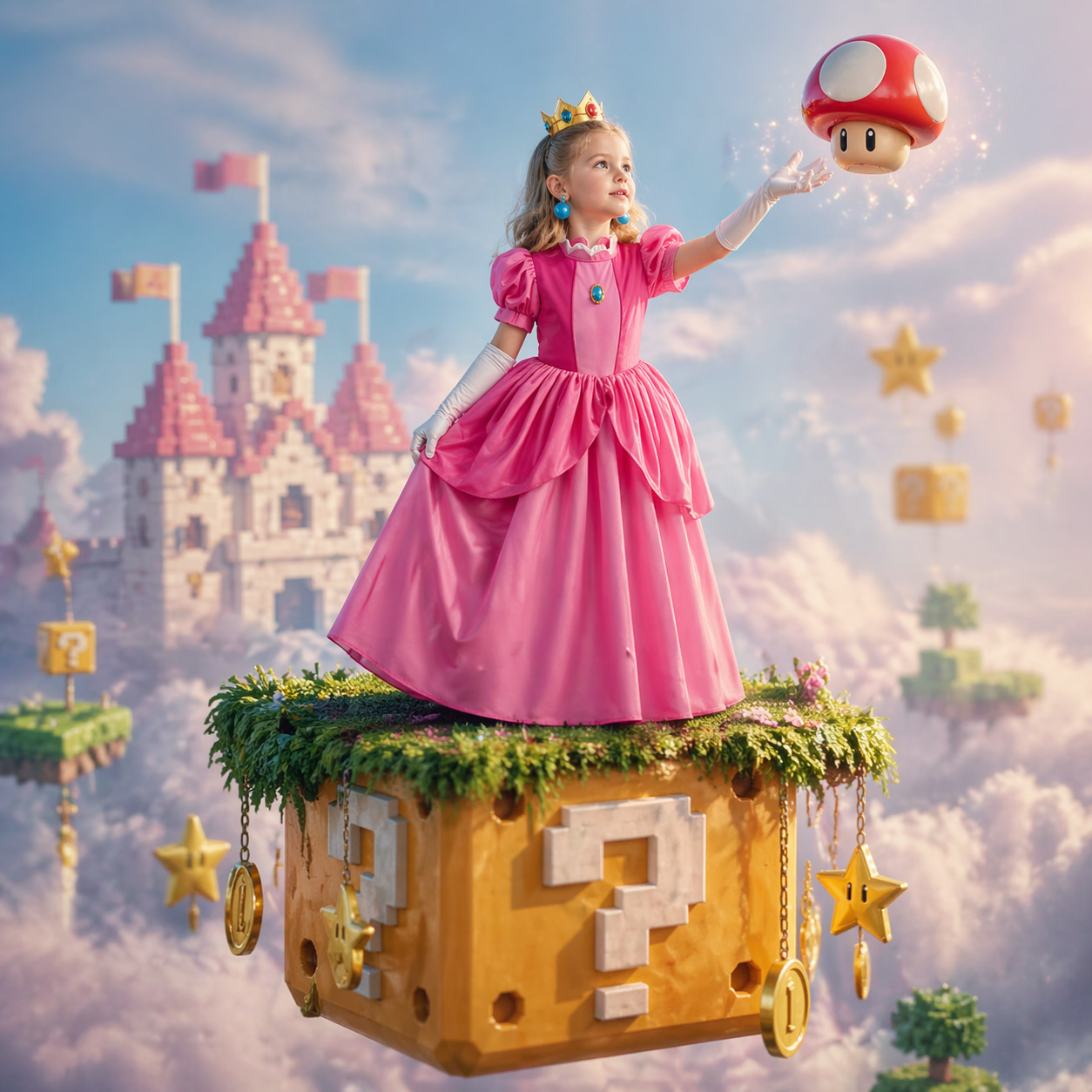Baby Clothing Dresser - Conjunto de fantasia estilo princesa peach