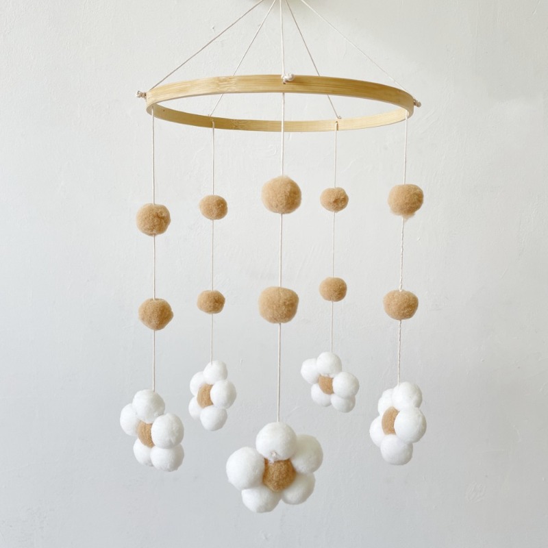 Baby Clothing For Bed - Ins bola de pele nórdica flor