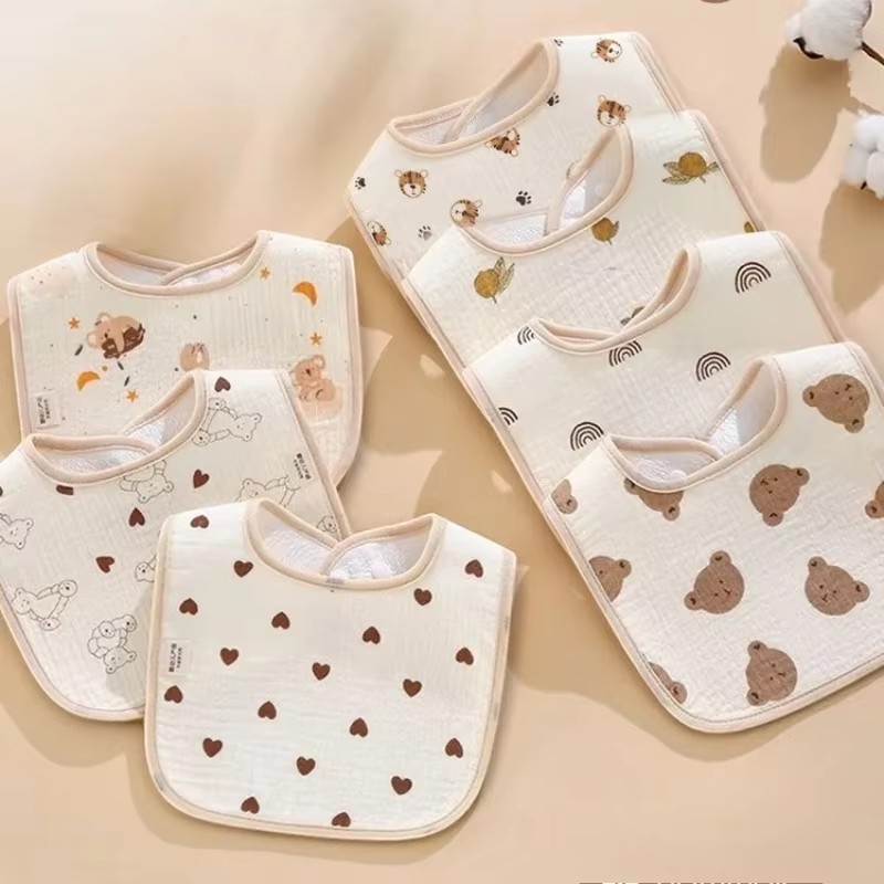 Printed Bibs Pack - Pacote com 7 Babadores de Bebê