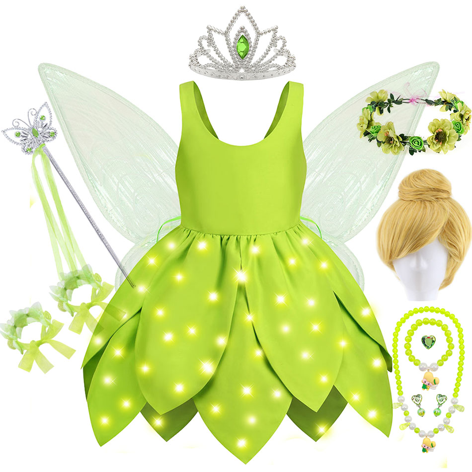 Baby Clothing Dresser - Bebê menina tinker bell vestido de