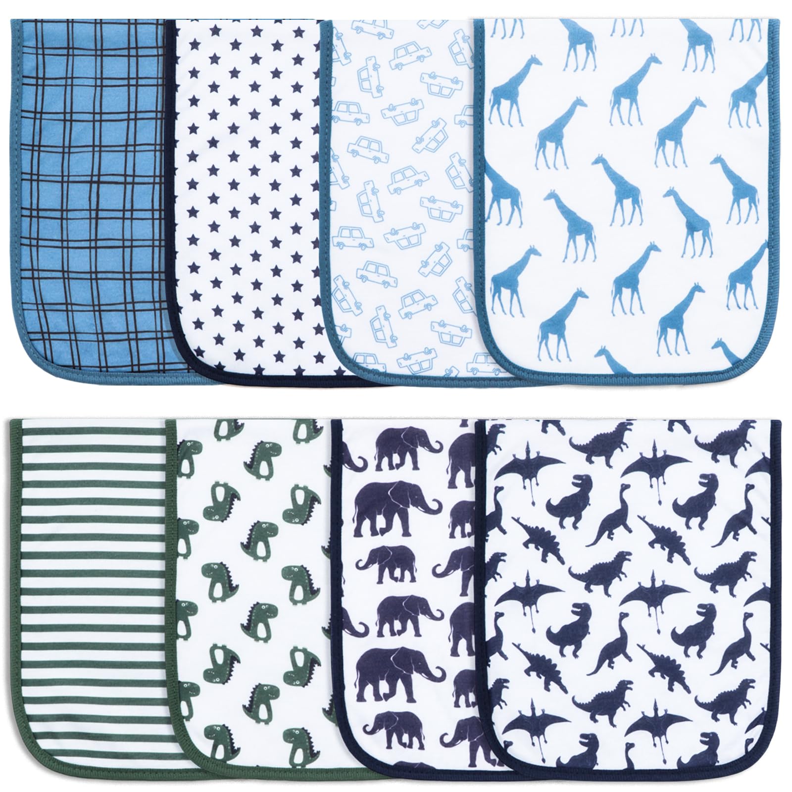 Printed Bibs Pack - Benoxine Pacote com 8 Panos de