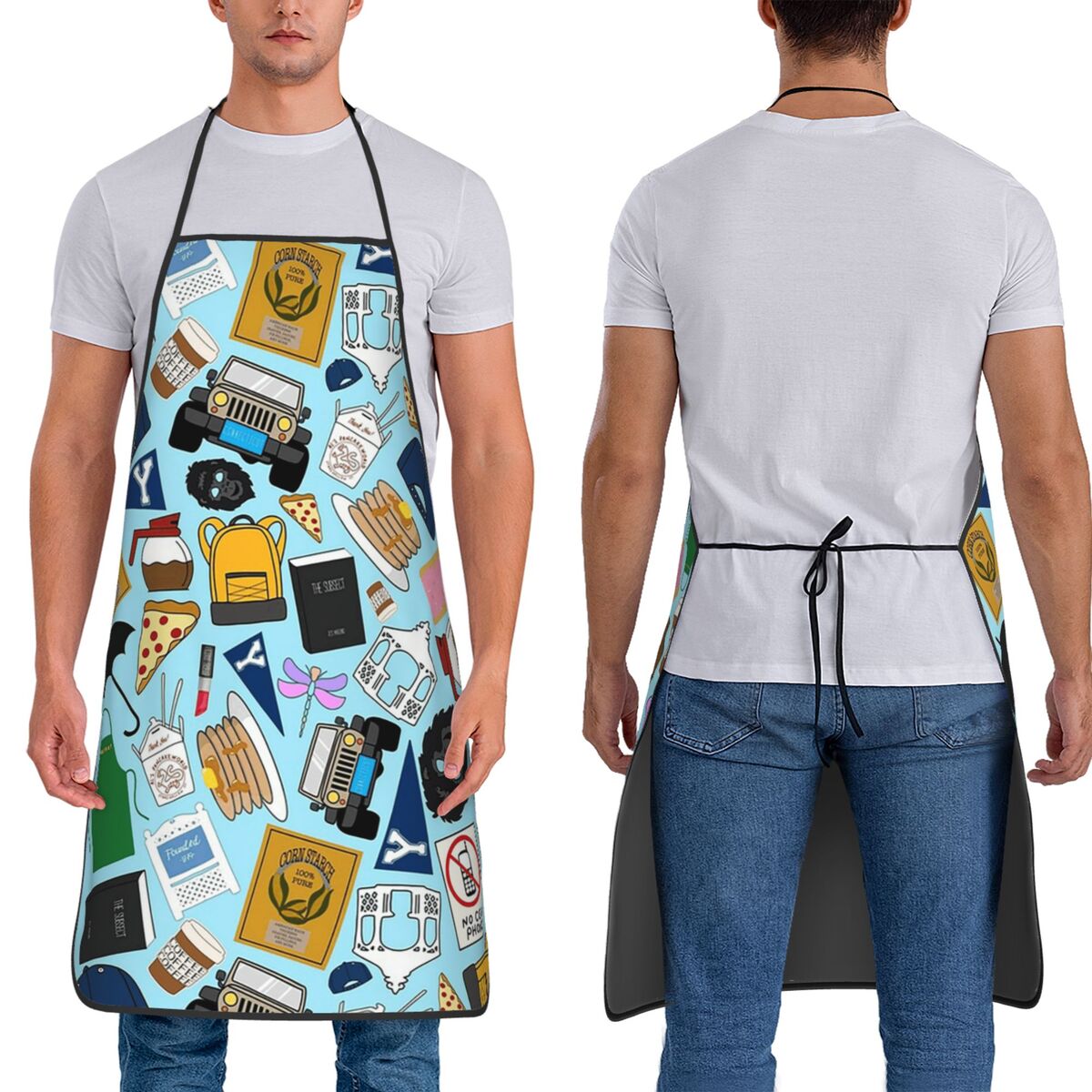 Printed Bibs Pack - Aventais com Estampa Total de Ícones
