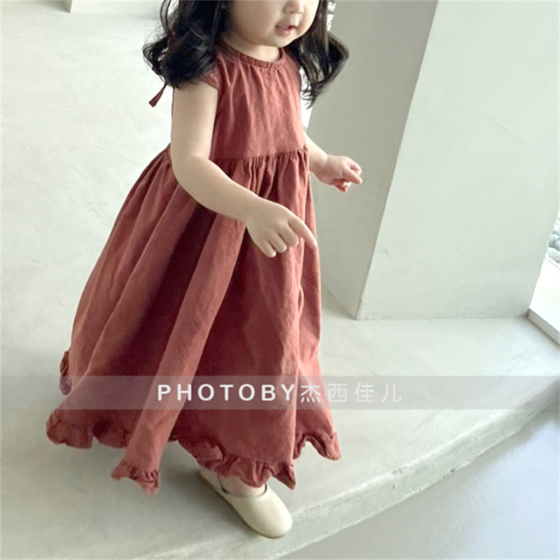 Baby Clothing Korea - Vestido de Verão para Meninas, Versão