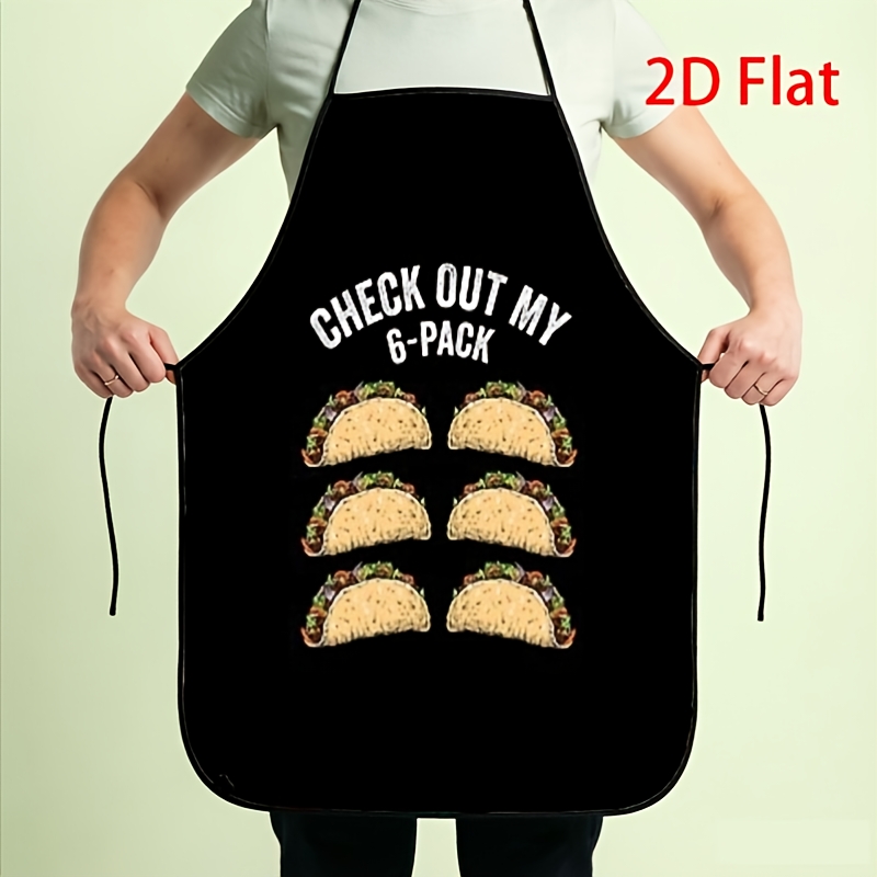 Printed Bibs Pack - Avental Engraçado de Taco, Avental de
