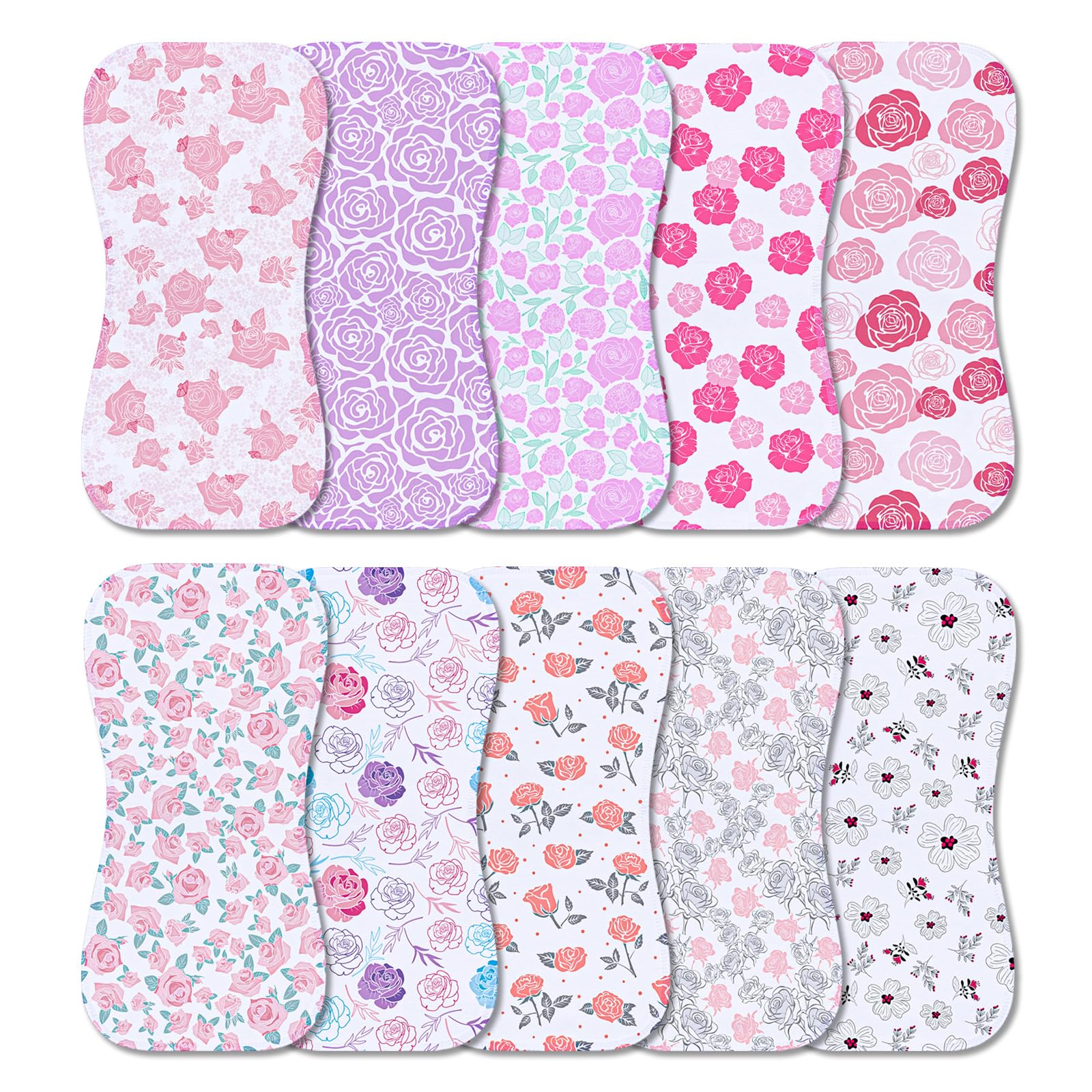 Printed Bibs Pack - Benoxine Pacote com 10 Panos de