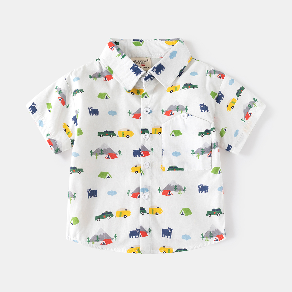Camisa impressa para meninos 2 - Baby Clothing Korea avaliação e preço