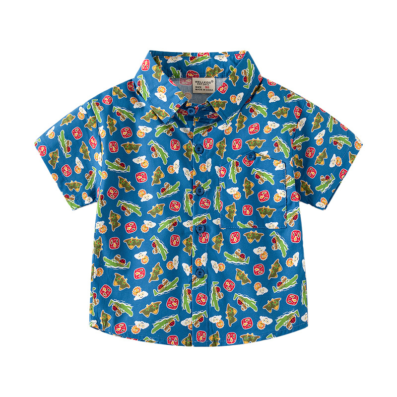 Camisa impressa para meninos 2 - Baby Clothing Korea avaliação e preço