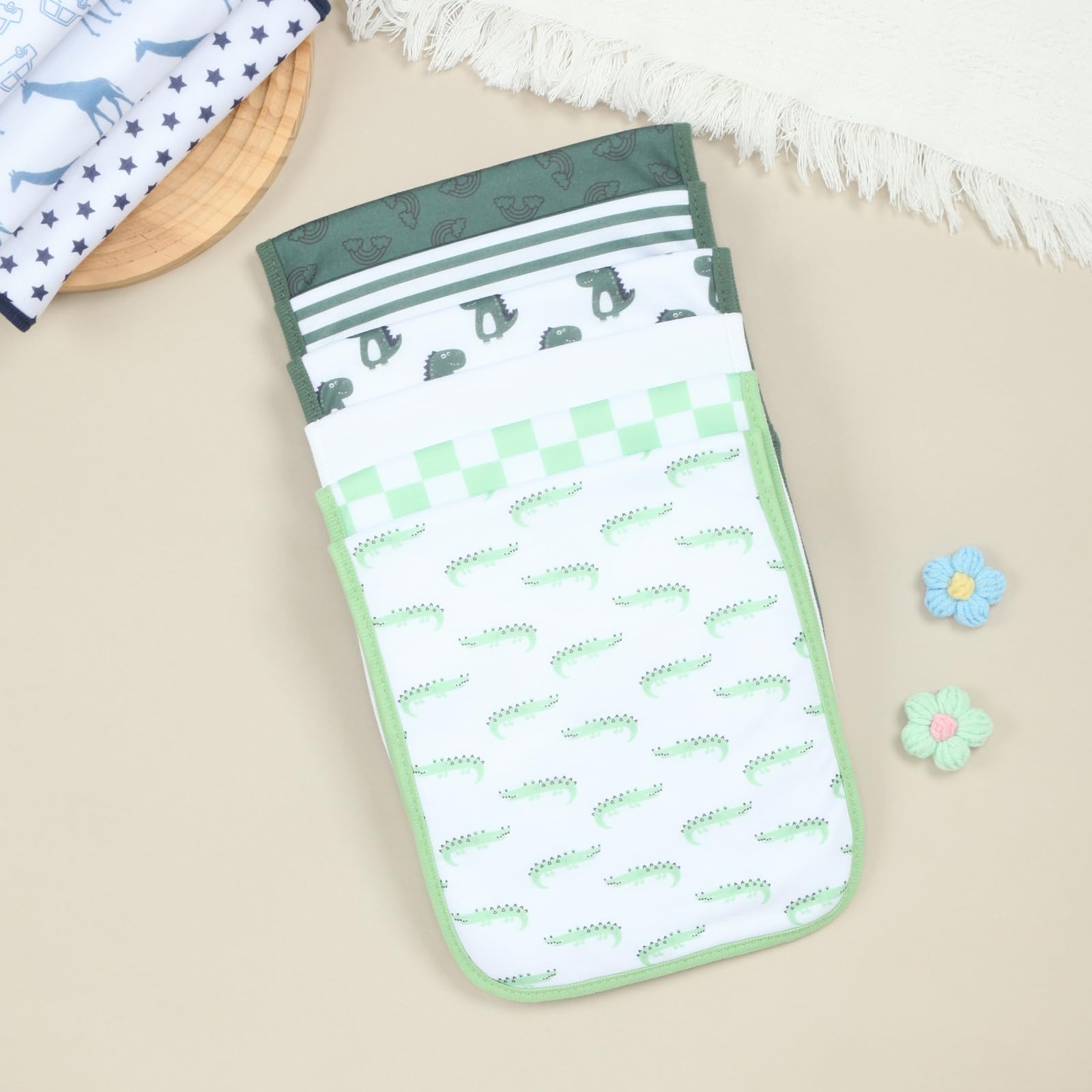 Benoxine Pacote com 8 Panos de - Printed Bibs Pack avaliação e preço