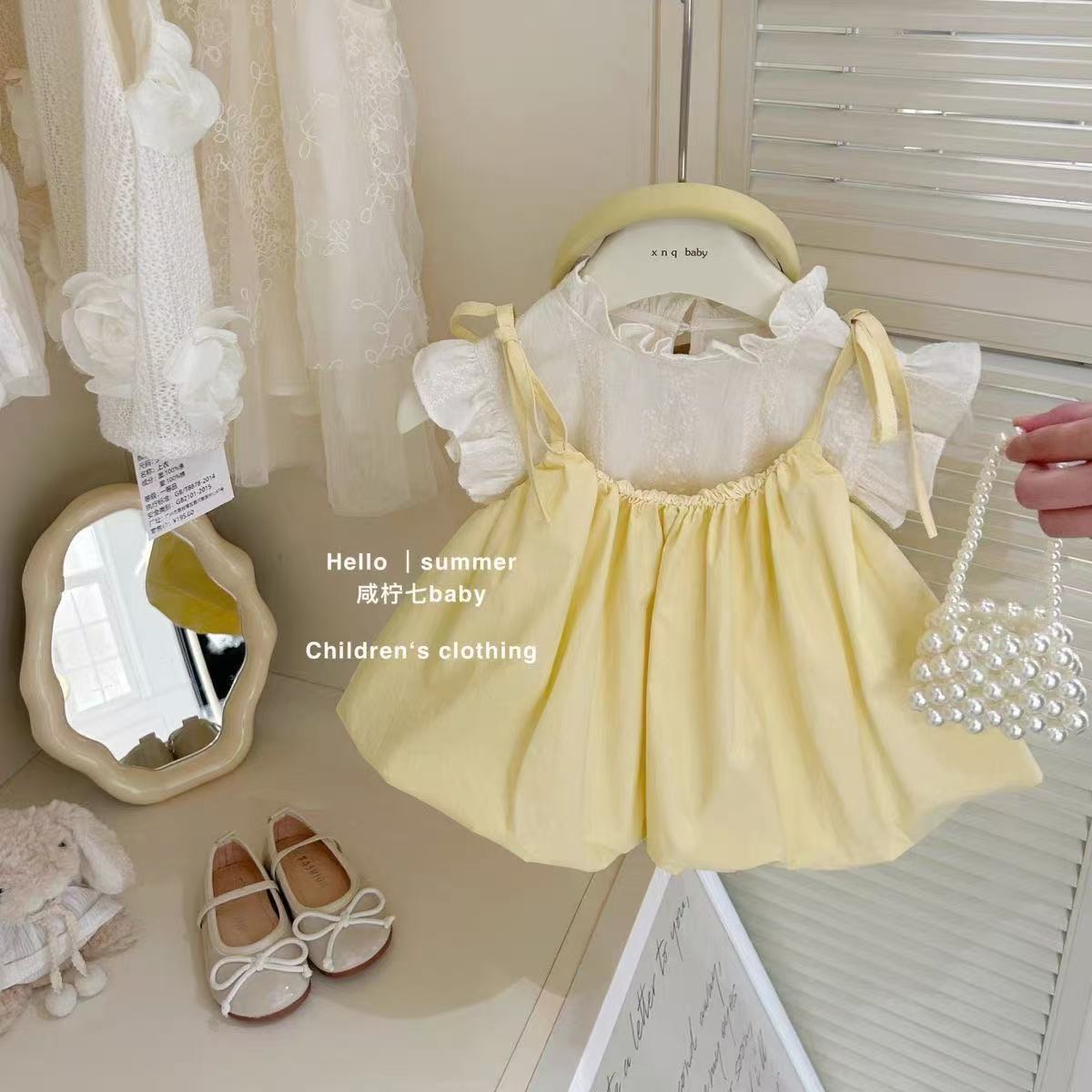 Bebê menina suspender vestido  - Baby Clothing Korea avaliação e preço