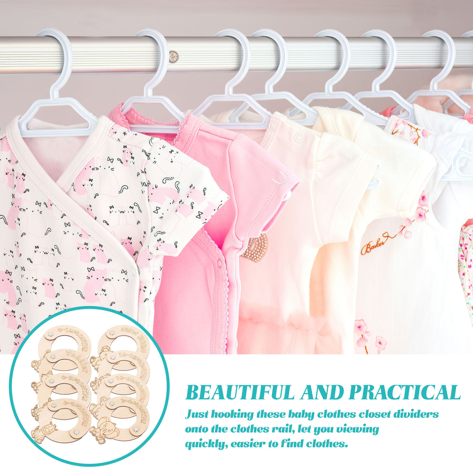 8 Divisórias de Tamanho para R - Baby Clothing Wardrobe avaliação e preço