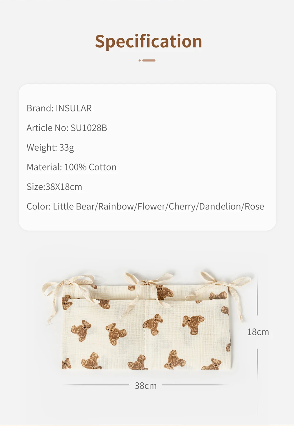 Organizador de Berço para Bebê - Baby Clothing For Bed avaliação e preço