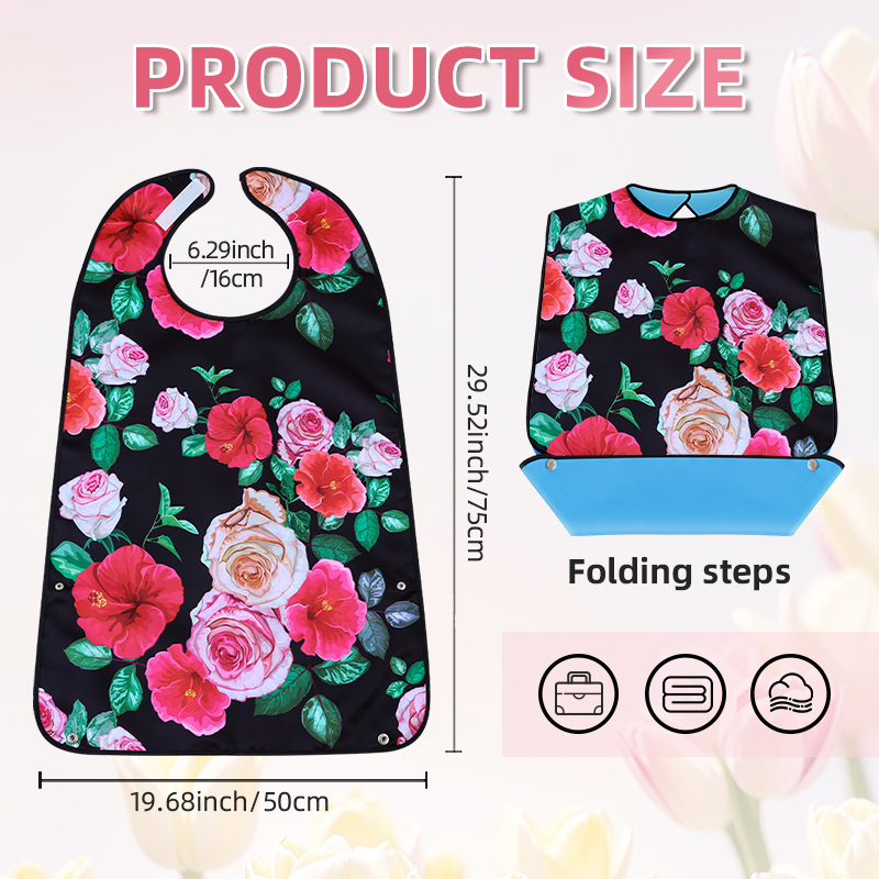 Babador Impermeável para Adult - Printed Bibs Pack avaliação e preço